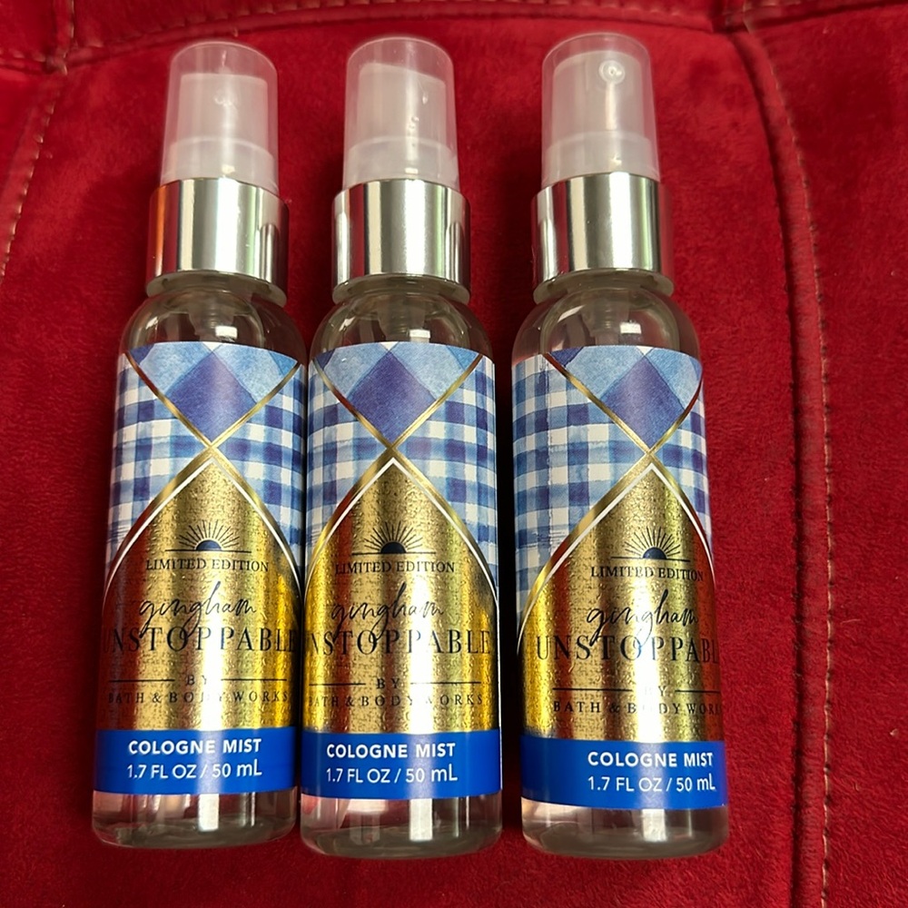 BBW 3pc  travel size Gingham Unstoppable